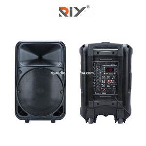 רמקול אקטיבי נטען PK-3212 עם פונקציית BT/USB, רמקול טרולי אקטיבי 10/12/15 אינץ' עם שני ידיות נשיאה לשימוש חיצוני - Product Image 5