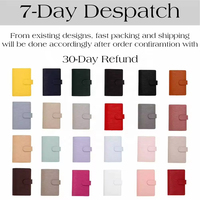 Dompet Binder Kulit Saffiano Epi Embos 19 Warna Terlaris Ukuran A6 untuk Mengatur Uang dengan Fly Leaf Tersedia