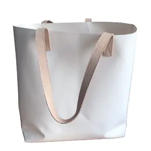 Брезентовый мешок с принтом, жесткий брезент, сумка-тоут, стильные кожаные сумки, ПВХ, водонепроницаемый, термоплавкий шов с ремешком