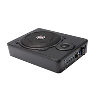 VK VK-Q102 Caisson de basses actif ultra-plat 10 pouces 600W à bobine simple pour siège de voiture, amplificateur mince sous le siège