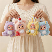 Authentique Samuel Hugs Ice Cream Adorable Porte-clés en peluche sur le thème des animaux Boîte mystère pour les plus de 14 ans
