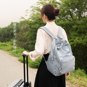 Mochila antirrobo plegable de alta calidad al por mayor impermeable poliéster reciclado estilo de moda cierre de cremallera Unisex viaje 22L - Product Image 6