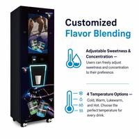 Distributeur Automatique de Boissons Protéinées Fraîches pour le Sport, avec Distributeur de Gobelets Automatique, Auto-Nettoyant, Absorption et Refroidissement, 200-300