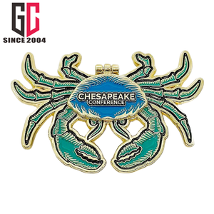 15年間工場でカスタムメイド、約束を果たす2024年チェサピーク会議キャンポリー金属製エナメルピン、開閉式ピン - Product Image 5
