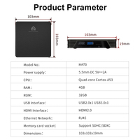 AVATTO HA70 Hub matériel d'assistant domestique 4GB+32GB Passerelle ZigBee Produits de maison intelligente à forte rentabilité pour les distributeurs en gros
