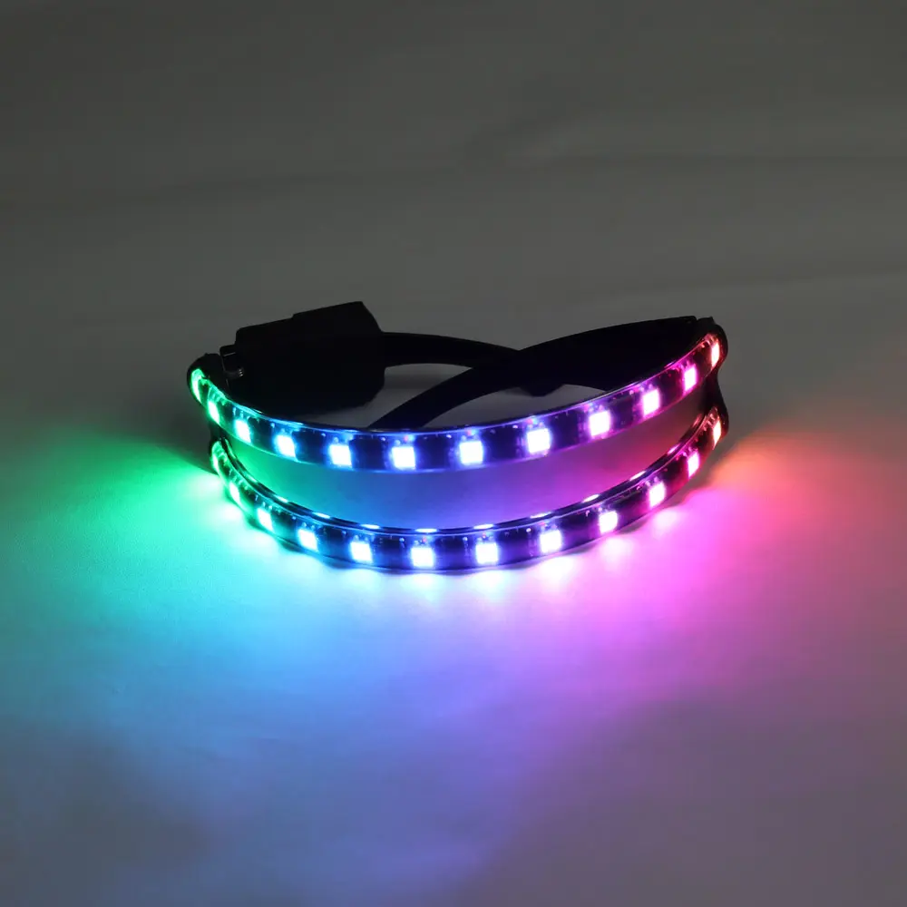 パーティーダンス用LEDメガネサングラスゴーグルグローイングLEDマスクレイブグラスEDMパーティーDJステージレーザーショー