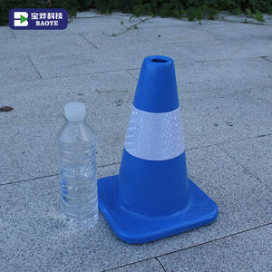 बाओये अनुकूलन योग्य 30 सेमी 12 इंच छोटे नारंगी चिंतनशील उच्च-तीव्रता वाले प्राइमाटिक पीसी सुरक्षा सड़क शंकु - Product Image 3