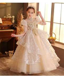 Vestido de Princesa de Alta Costura para Niñas, Estilo Pasarela, para Presentaciones de Piano, Fiestas de Cumpleaños, Niñas de las Flores - Product Image 2