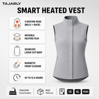 Gilet chauffant pour femme, idéal à porter sous les manteaux, pulls et vestes par temps frais en automne, à la maison ou au travail toute l'année
