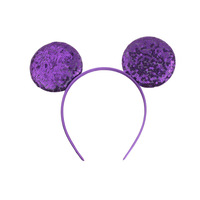 Serre-tête fantaisie en sequins oreilles de souris, couleurs tendance, pour filles, accessoires de cheveux pour enfants, idéal pour les voyages et les cadeaux DIY, vente en gros