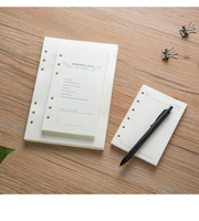Papier de remplissage de cahiers d'agenda A4 100gsm avec 4 trous papier beige recyclé à feuilles mobiles pour les planificateurs de journaux