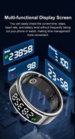 Anillo Inteligente de Salud con Pantalla LED R11C, Resistente al Agua 1ATM, Monitor de Actividad Física, Sueño y Oxígeno en Sangre, Control Remoto por Aplicación, Carga Magnética