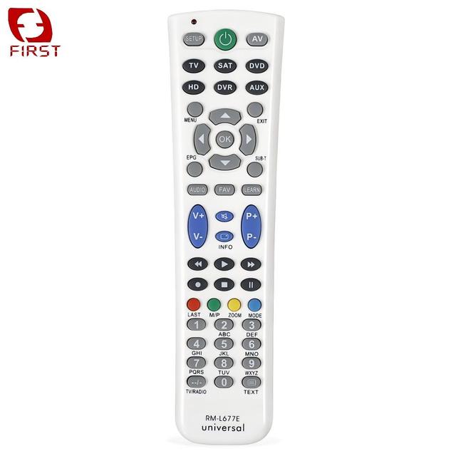 Custom First Brand Quality RM-L677E Universal Remote Control ABS Material Wireless Home Use All Brands Compatibility
