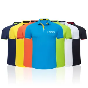Camisa Plain 100% Cotton Printing T-shirt Polyester Fit Golf Men's Polo Shirts Custom Logo High Performance Blank Embroidery