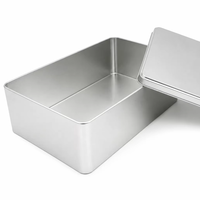 Boîte de rangement rectangulaire personnalisée en fer blanc avec couvercle – Contenant métallique durable pour solutions d'emballage cadeau et de vente au détail