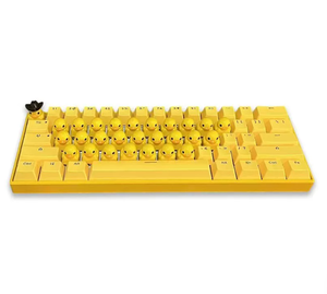 Cartoon Cute Duck Keyboard Wired Mechanical Keyboard with Duck Voice Backlit Compact Portable 61 <b>Keys</b> Gaming Keyboard - Product Image 1