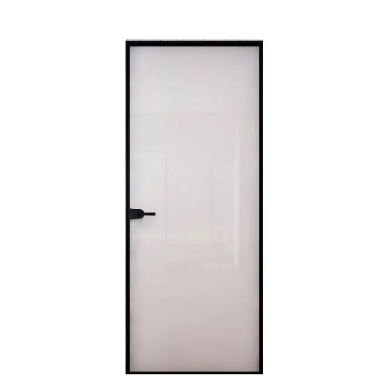 Wholesale Modern Bathroom Narrow Frame Casement Aluminium Interior Glass door price