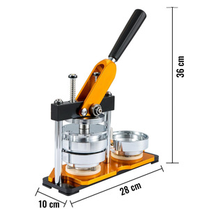 Máquina para hacer botones de 50 mm de 3.ª generación, prensa de insignias DIY sin instalación, 100 piezas de botones de plástico, cortador de círculos, libro mágico - Product Image 1