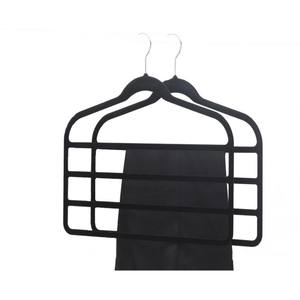 5つ折りベルベットハンガー滑り止め多機能プラスチック収納ワードローブと家庭用クローゼット折りたたみ式デザイン - Product Image 2