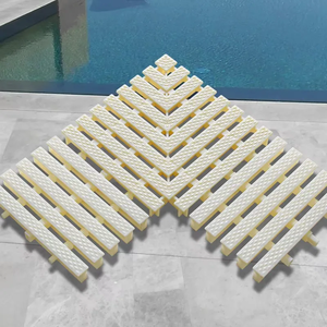 Grille <span class=keywords><strong>de</strong></span> piscine en plastique ABS/PP 20/25/30CM Flexible Antidérapante Forme carrée <span class=keywords><strong>Couverture</strong></span> Os/Blanc Couleur Anti-UV Antioxydation - Product Image 6