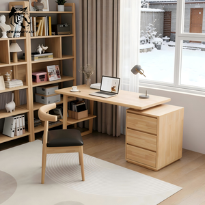 Precio de fábrica original al por mayor, personalizable, en stock, listo para enviar, diseño moderno, muebles para sala de estudio, mesa de estudio de madera. - Product Image 5