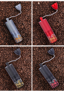 Moulin à café manuel professionnel CNC en acier inoxydable à meules coniques, moulin à manivelle de précision pour expresso, pour le café filtre et la cafetière à piston - Product Image 3