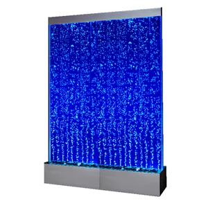 Floor standing LED Lights Wall Panel Water Bubble Fountain With Remote control