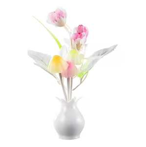 Lumières LED colorées changeantes originales à brancher, capteur crépusculaire, veilleuse, fleurs pour chambre à coucher - Product Image 6