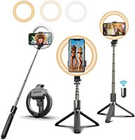 CYKE L07 Lumière d'Anneau LED Portable USB 6 Pouces pour Téléphone, Mini Lumière Circulaire de Studio de Beauté pour Selfie et Remplissage Mobile