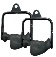 Ensemble d'accessoires de câble ergonomiques en acier pour triceps et biceps avec poignée profilée – Accessoires de machine de musculation pour l'entraînement des bras et la force musculaire