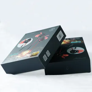 Pvc Packing Box Earphone Packing Boxes New Design Custom Paper PVC Window Music Earphone Packing Boxes