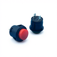Interrupteur à bouton-poussoir non verrouillable 1NO Interrupteur momentané rond de 16mm avec 3A Max. Courant et 220V Max. Voltage