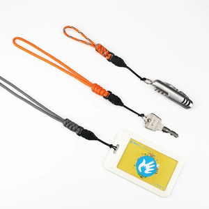 10mmSecurity <span class=keywords><strong>porte</strong></span>-clés détachable noir clé USB clé carte d'accès lanière mobile <span class=keywords><strong>tarte</strong></span> bricolage chaîne corde courte boucle de connexion - Product Image 3