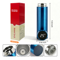 Bouteille d'eau thermique intelligente en acier inoxydable avec isolation sous vide et affichage LED de la température