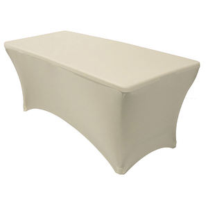 Mantel de punto de LICRA blanco duradero directo de fábrica, círculo elástico Rectangular para bodas, fiestas, banquetes, eventos al aire libre - Product Image 3
