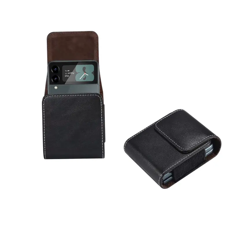 Leather Cell Phone Waist pouch Belt Holster Case with Clip for Motorola Razr 2019