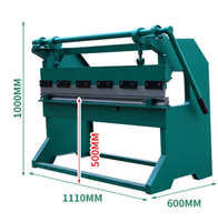 Machine à plier la tôle manuelle portable, machine à plier à la main pour le traitement des conduits