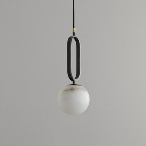 Lámpara Colgante de Techo Moderna Minimalista con Anillo de Cobre Sólido y Bombilla <span class=keywords><strong>G9</strong></span> Cálida Incluida para Dormitorio, Cocina o Isla - Product Image 2