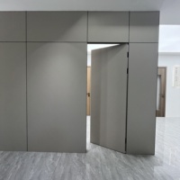 Porte intérieure moderne en WPC, imperméable, ignifuge, anticorrosion, insonorisée, peinte, 35 mm/40 mm/45 mm, pour chambre, hôpital, hôtel