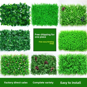 Mur végétal artificiel en plastique, décoration de plantes vertes, fleurs pour salon, balcon, choix premium, Junbo Flower Industry - Product Image 4