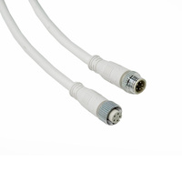 Kabel Koneksi LED PVC Solid 12V 24V 5pin Berkualitas Tinggi Panjang 0.6M/1M/1.5M/3M/5M Konektor Tahan Air M14 IP68