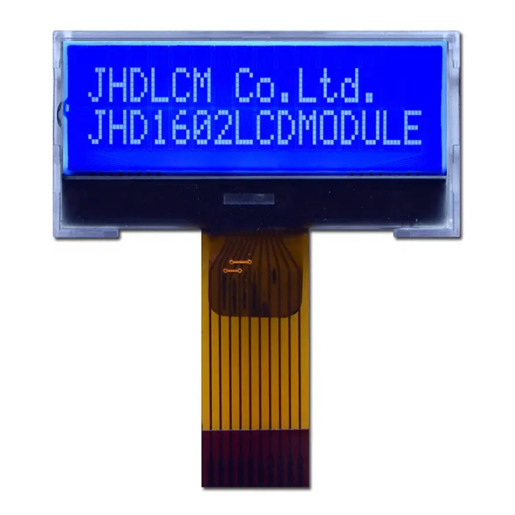 1602 ЖК 1,5 дюймов дисплея синего цвета с белыми словами JHD1602-G76BTW-B