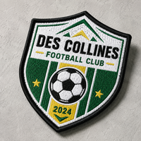 Patch brodé 3D en relief certifié OEKO, personnalisé, thermocollant en chenille, pour accessoires vestimentaires, vente en gros