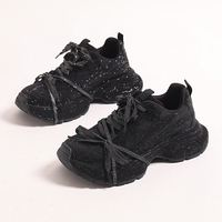 Baskets Chunky de Luxe pour Femme 2024, Design de Marque, à Paillettes Scintillantes, Décontractées et Tendance, Style Sportif