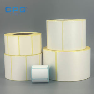 Papier d'étiquettes thermiques certifié FSC 3x5 pouces 120 g/m² pour la vente au détail, autocollants de codes-barres thermiques, vente en gros du fabricant - Product Image 1