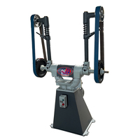 <strong>Best</strong> price Two Stations Abrasive Belt Grinding <strong>Polishing</strong> <strong>Machine</strong> For <strong>Metal</strong> Faucet Parts Door Jandle