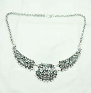 Colliers en argent sterling 925 Colliers fins en topaze bleue Colliers classiques pour mariage, fiançailles - Product Image 1