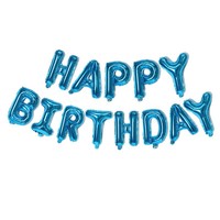 Ensemble de ballons en aluminium de 16 pouces de style américain avec inscription Joyeux Anniversaire, décoration de fête d'anniversaire, ballons en film d'aluminium, vente en gros