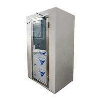 Pintu Kamar Mandi Udara Bersih Baja Anti Karat SS304 dengan Filter HEPA 1500W Induksi Inframerah Kapasitas 2 Orang Pabrik