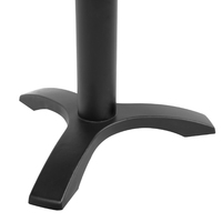 Base de table à trois pieds en fonte robuste, démontable et thermolaquée, pour projets hôteliers (vente en gros)